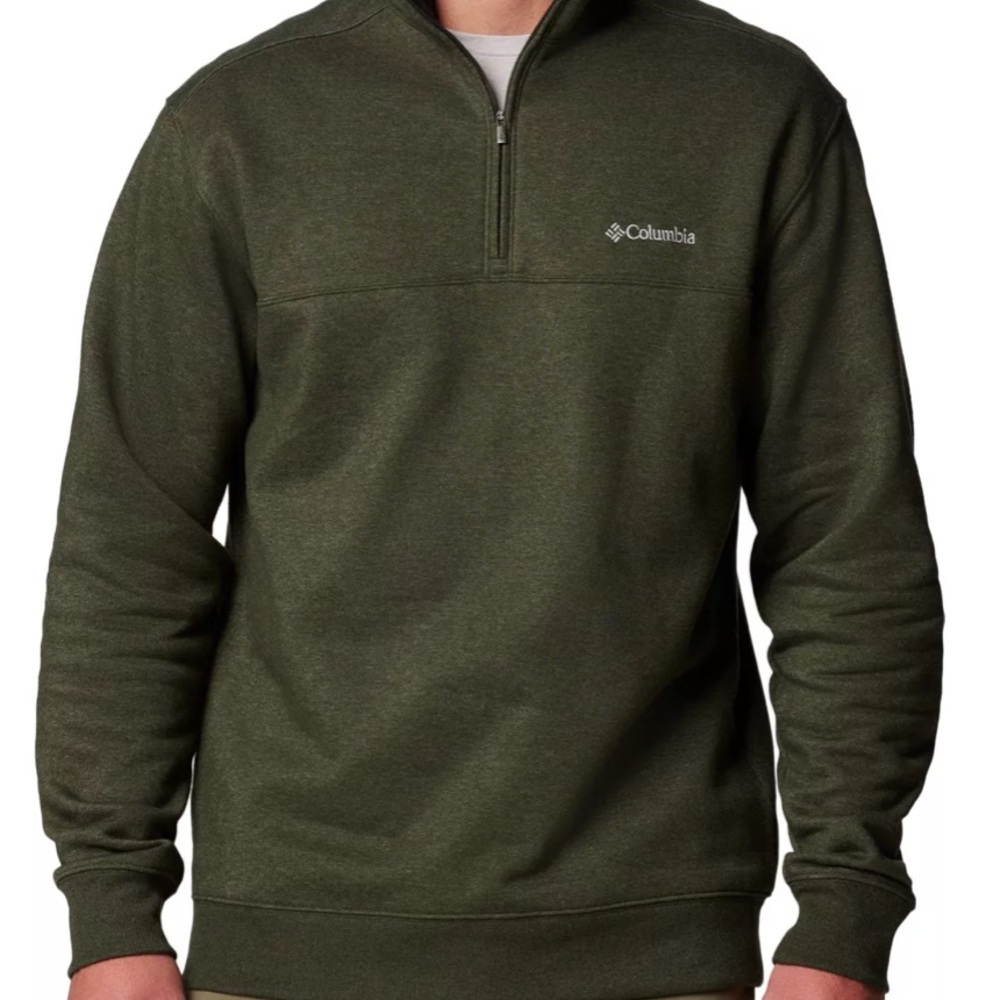 Columbia Men's Olive Quarter-Zip Pullover